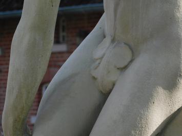 Discus Thrower on Pedestal XL - 230 cm - Cast Stone - Vintage