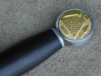 Decorative dagger Freemasonry - Black Grey Gold - with Sheath