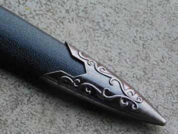 Decorative dagger Masonic - Black and Grey - with Sheath