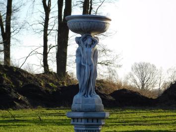 Statue with Three Women and Scale on Base - 130 cm - Full Stone