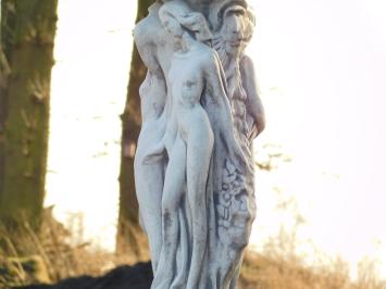 Statue with Three Women and Scale on Base - 130 cm - Full Stone