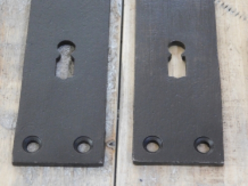 Set deurbeslag - voor kamerdeuren BB 72 - antiek ijzer donker bruin - klassiek