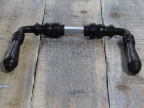 Set deurbeslag - donkerbruin - ijzer - PZ 92