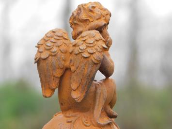 Angel on Bulb - Cast iron - Oxide