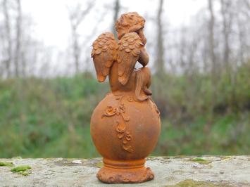 Angel on Bulb - Cast iron - Oxide