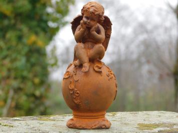 Angel on Bulb - Cast iron - Oxide