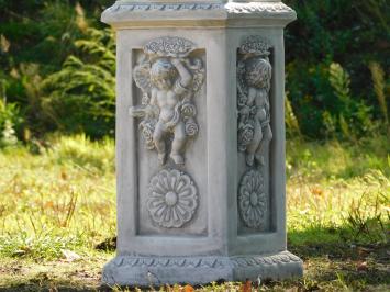 Engel met Vleugels op Engelsokkel - 113 cm - Steen