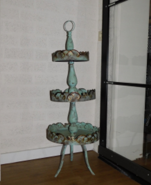 Authentic etagere - handmade of metal