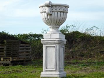 Flower pot - Goblet on Pedestal - 90 cm - Stone