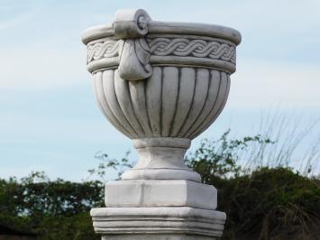 Flower pot - Goblet on Pedestal - 90 cm - Stone