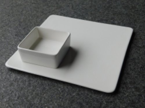 Snack set - porcelain - two-piece