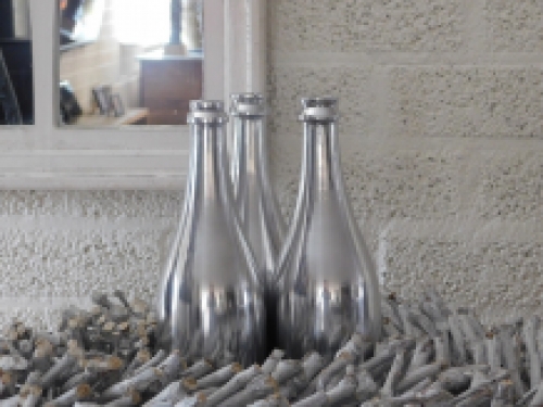 Luxury stylish bottle - decoration for flowers/branches - aluminum