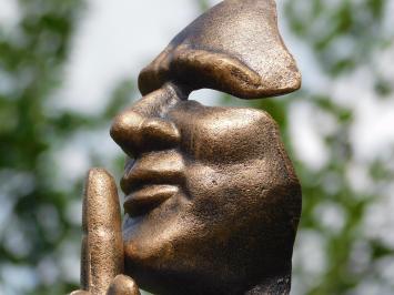 Statue The Whisperer - Bronze look - Cast iron