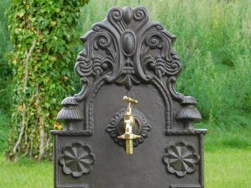 Ornate Fountain - with Brass Tap - Alu - Dark Brown