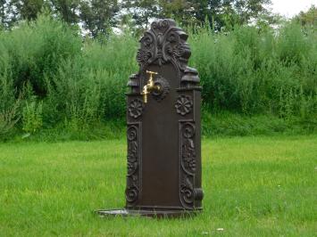 Ornate Fountain - with Brass Tap - Alu - Dark Brown