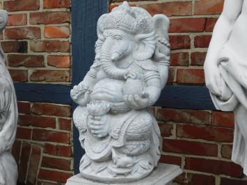 Beeld Ganesha 1 - de God van de Wijsheid, Welvaart en Geluk - Vol Steen