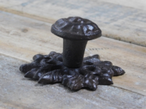 Door knob - Knob cast iron, maple black