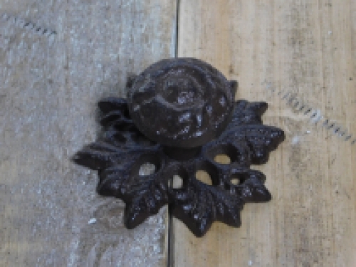 Door knob - Knob cast iron, Esdoorn, brown