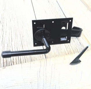 Trap lock - door lock for gates - black