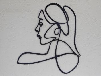 Face of a woman - 50 cm - Outline Wall decoration