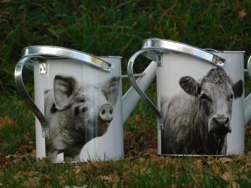 Watering can farm animals - various variations - zinc