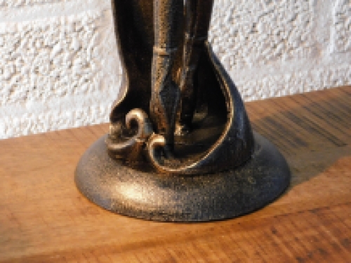 Statue of a ballerina, cast iron, bronze look, home decoration