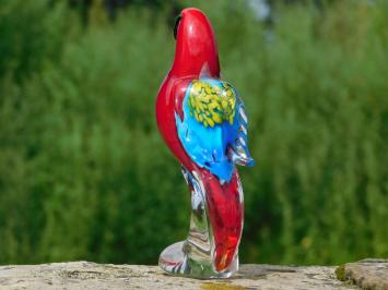 Glazen beeld Papegaai - In Kleur - Glassculptuur