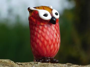 Glass sculpture Owl - In Colour - Glass sculpture