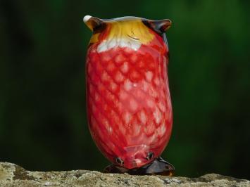 Glass sculpture Owl - In Colour - Glass sculpture