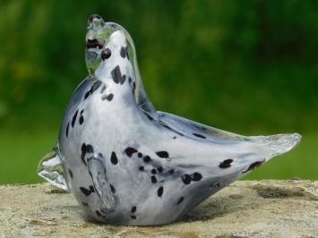 Glazen beeld Zeehond - In Kleur - Glassculptuur