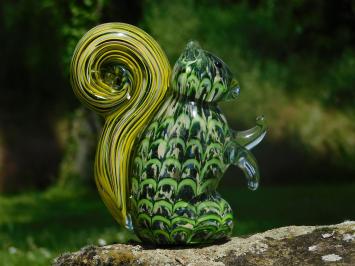 Glasfigur „Eichhörnchen“ – Handgefertigtes, glasgeblasenes Kunstwerk