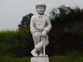 Statue Golfer on Pedestal - 78 cm - Stone