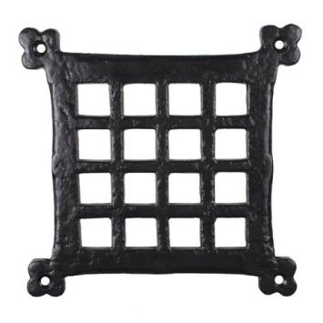 Monastery window rack, metal black, window protection-Average