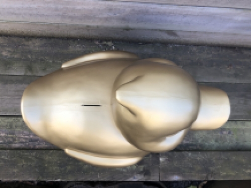 Forse eend als spaarpot Goud - polystone