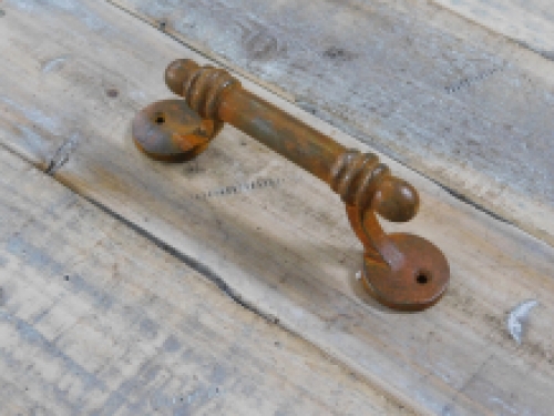 Rustic door handle / lever, antique iron handle for doors, cabinet doors and drawers