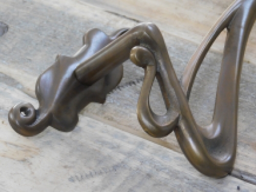 Patina Pull handle, Art Nouveau handle for front door, brass supply