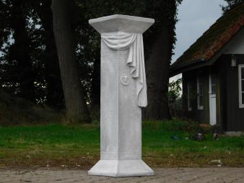 Greek Pedestal Medusa Drapery - 100 cm - Stone Column