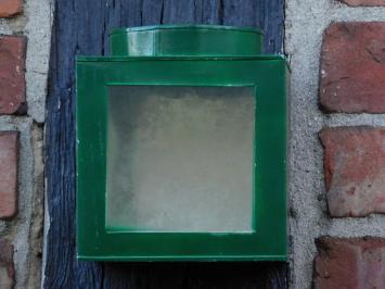 Groene Vintage Lantaarn - 13 x 13 cm - Metaal