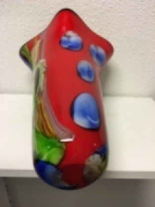 Handmade vase, glass blown, beautiful design!!