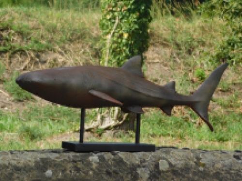 Shark on a stand - polystone - decorative