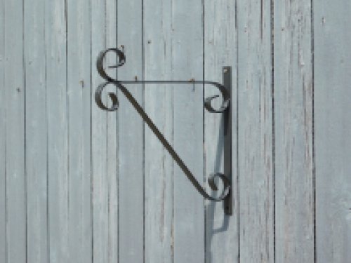 Decorative wall hook with curl - hanging basket hook