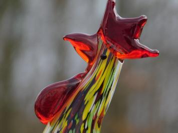 Statue Rooster of glass - in colour