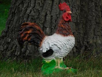 Statue Rooster in Colour - Polystone - 40cm high