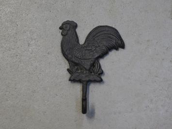 Wall hook Rooster - cast iron - robust
