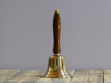 Brass Handbell - Table Bell - with Wooden Handle
