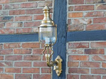 Antique wall lamp - brass/copper - outdoor lighting - nostalgic