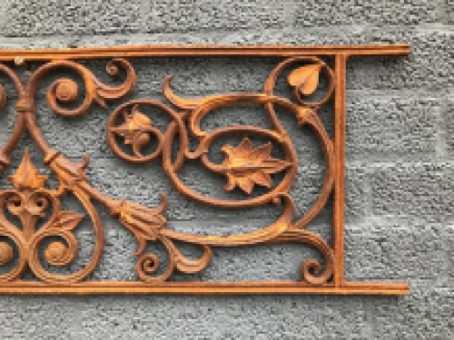 Balkon reling, raam rek, cast iron-rust