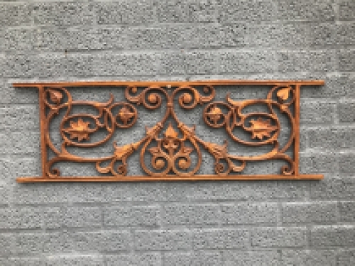 Balkon reling, raam rek, cast iron-rust