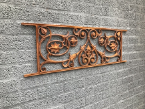 Balkon reling, raam rek, cast iron-rust