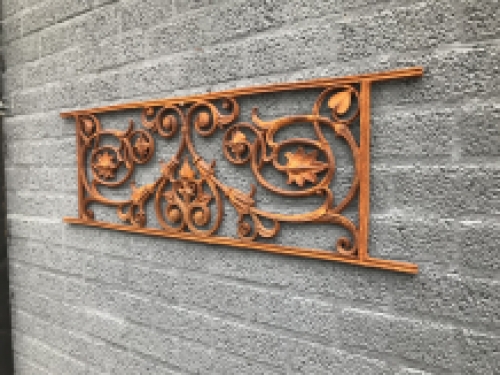 Balkon reling, raam rek, cast iron-rust